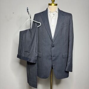 Palm Beach Belk‎ Augusta42L 38W  Gray Pinstripe Two-Piece Suit